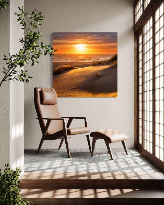 Obraz do salonu sypialni Feeby Zachód Słońca Plaża Natura 50x50 cm 1szt