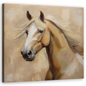Obraz do salonu sypialni Feeby Zwierzęta Koń Vintage 40x40 cm 1szt
