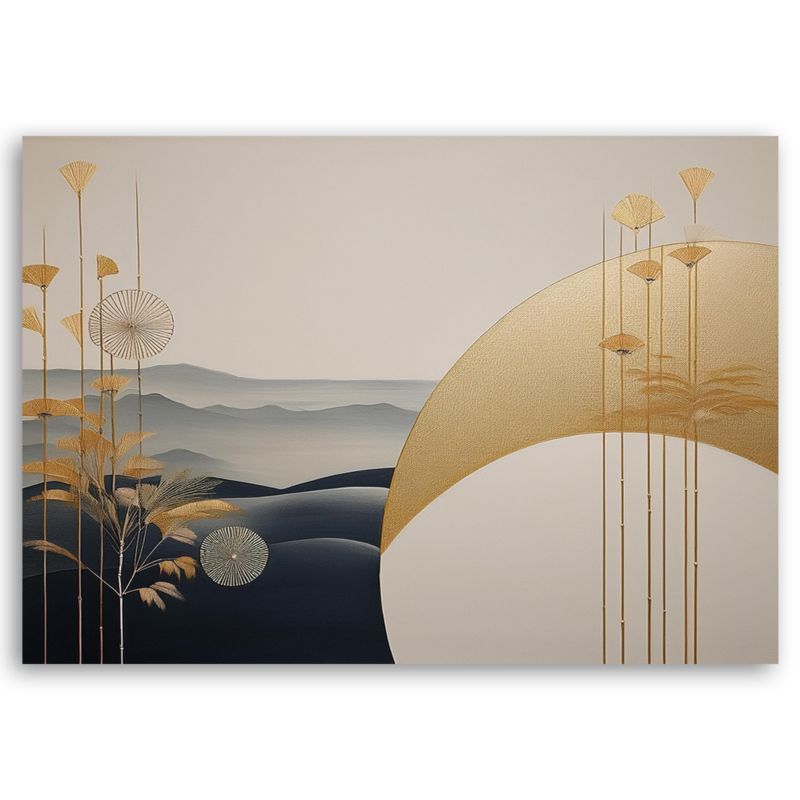 Obraz do sypialni salonu Feeby Krajobraz Boho Beżowy 100x70 cm 1szt