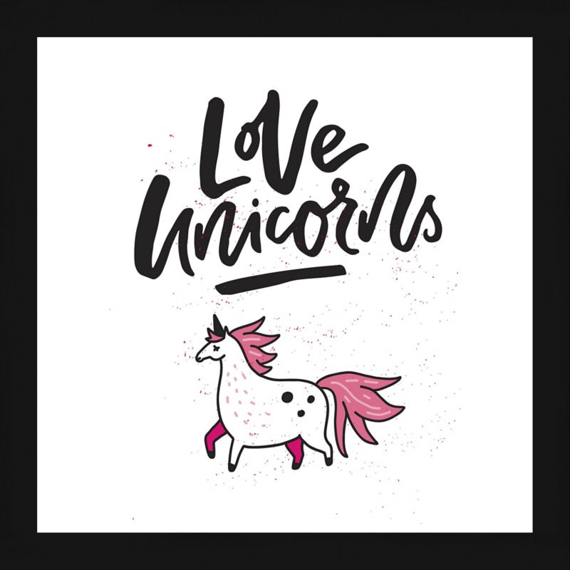 Obraz Love unicorns 20 x 20 cm