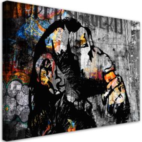Obraz młodzieżowy Feeby Street Art Banksy Małpa Abstrakcja 60x40cm 1szt