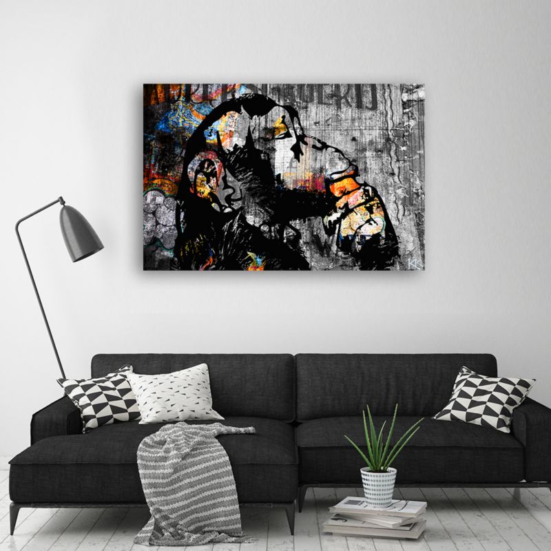 Obraz młodzieżowy Feeby Street Art Banksy Małpa Abstrakcja 60x40cm 1szt