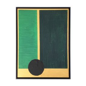 Obraz na płótnie Abstrakcja, malowany ręcznie 60x80cm oprawiony w ramę Frames Factory 1 szt.