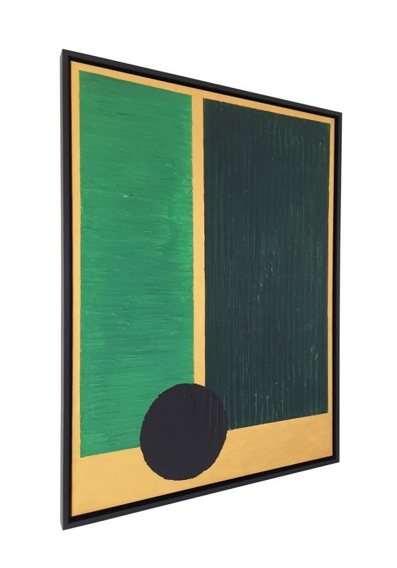 Obraz na płótnie Abstrakcja, malowany ręcznie 60x80cm oprawiony w ramę Frames Factory 1 szt.