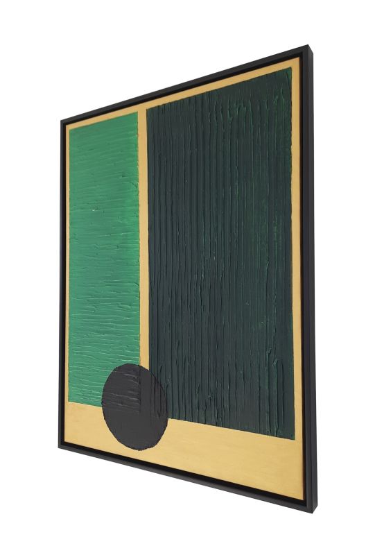 Obraz na płótnie Abstrakcja, malowany ręcznie 60x80cm oprawiony w ramę Frames Factory 1 szt.