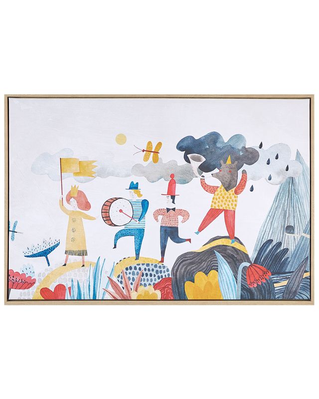 Obraz na płótnie Bibbiena Prostokątny 63 x 99 cm Dziecięcy Kolorowy 1 szt.