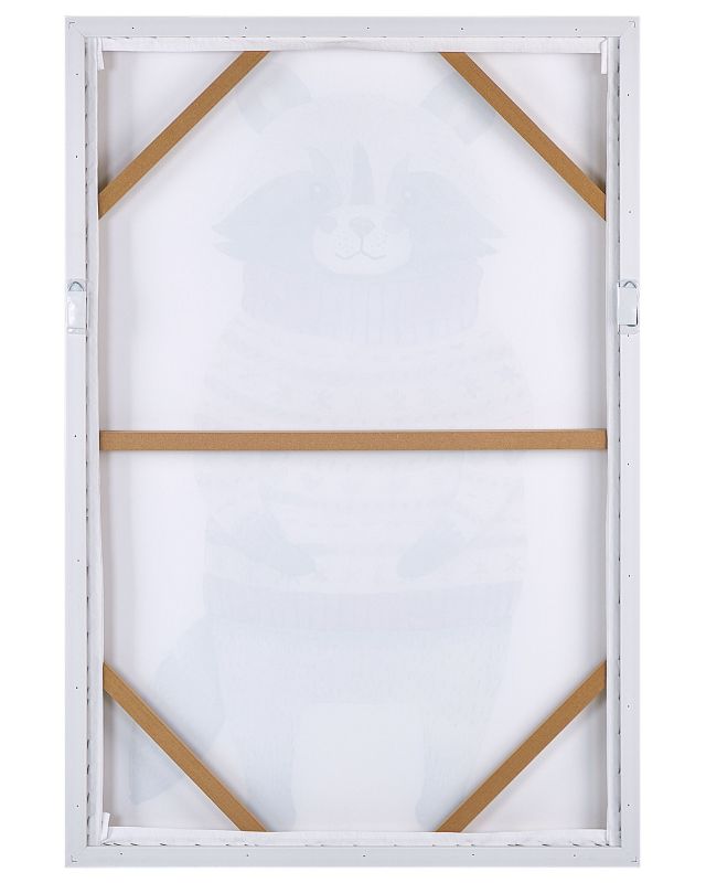 Obraz na płótnie Campli Prostokątny 63 x 99 cm Zwierzęcy Szary 1 szt.