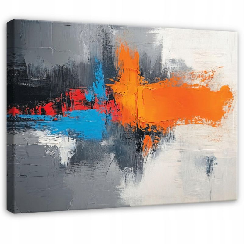 Obraz Na Płótnie Canvas WALLARENA 100x70 cm Dekoracja Ścienna Do Sypialni Salonu Kuchni Abstrakcja Loft 1 szt.