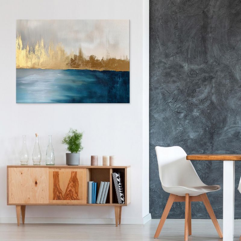 Obraz Na Płótnie Canvas WALLARENA 100x70 cm Dekoracja Ścienna Do Sypialni Salonu Kuchni Abstrakcja Loft 1 szt.