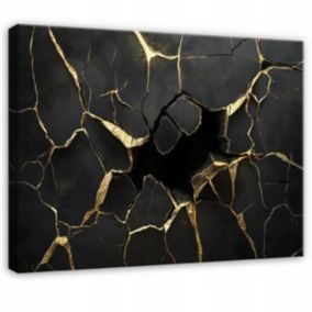 Obraz Na Płótnie Canvas WALLARENA 60x40 cm Dekoracja Ścienna Do Sypialni Salonu Kuchni Abstrakcja Glamour 1 szt.
