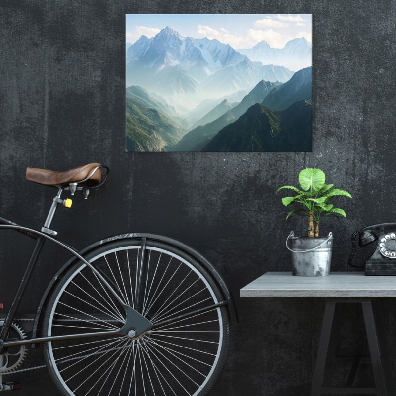 Obraz Na Płótnie Canvas WALLARENA 60x40 cm Dekoracja Ścienna Do Sypialni Salonu Kuchni Natura Góry 1 szt.