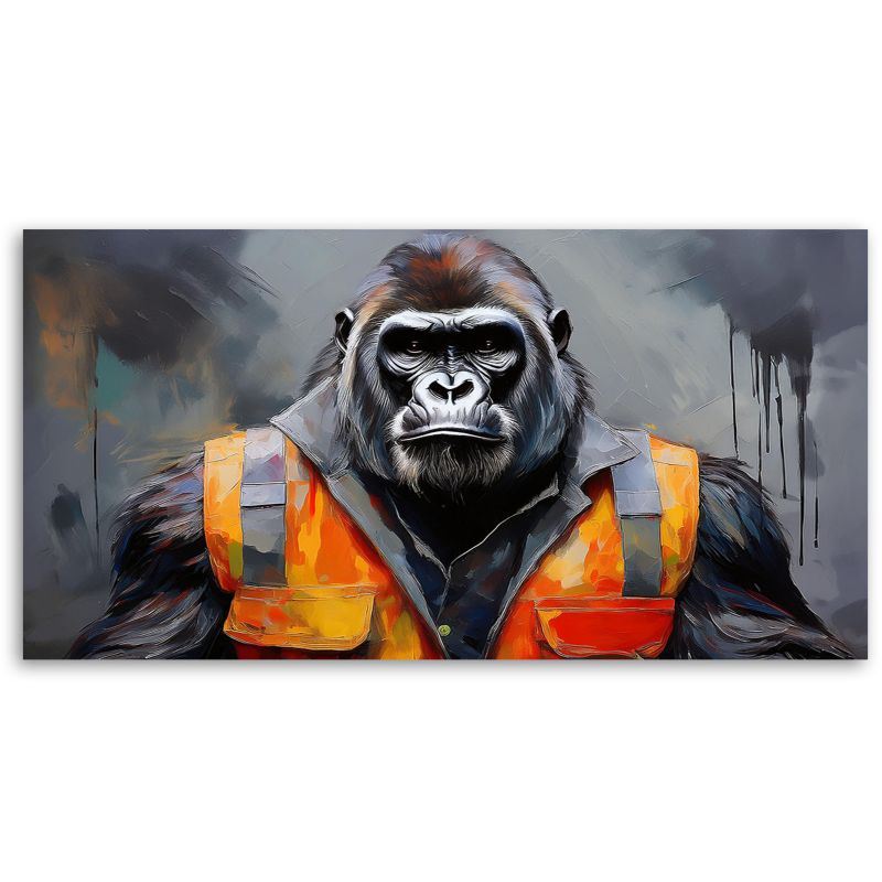 Obraz na płótnie Feeby 100x50cm Goryl Pracownik Abstrakcja 1 szt.