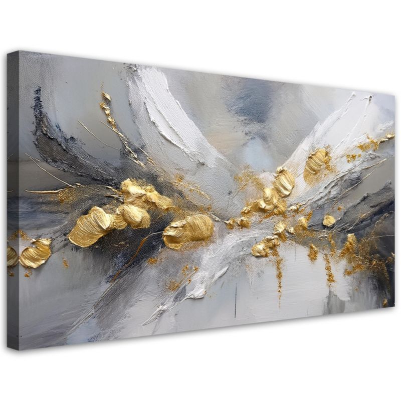 Obraz na płótnie Feeby 100x50cm Złoto Glamour Abstrakcja 1 szt.
