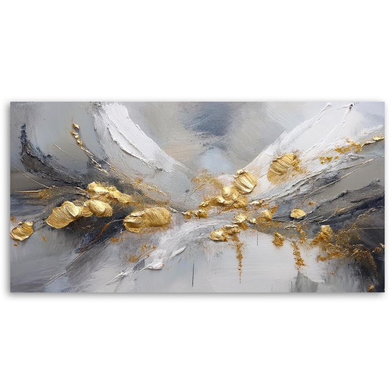 Obraz na płótnie Feeby 100x50cm Złoto Glamour Abstrakcja 1 szt.