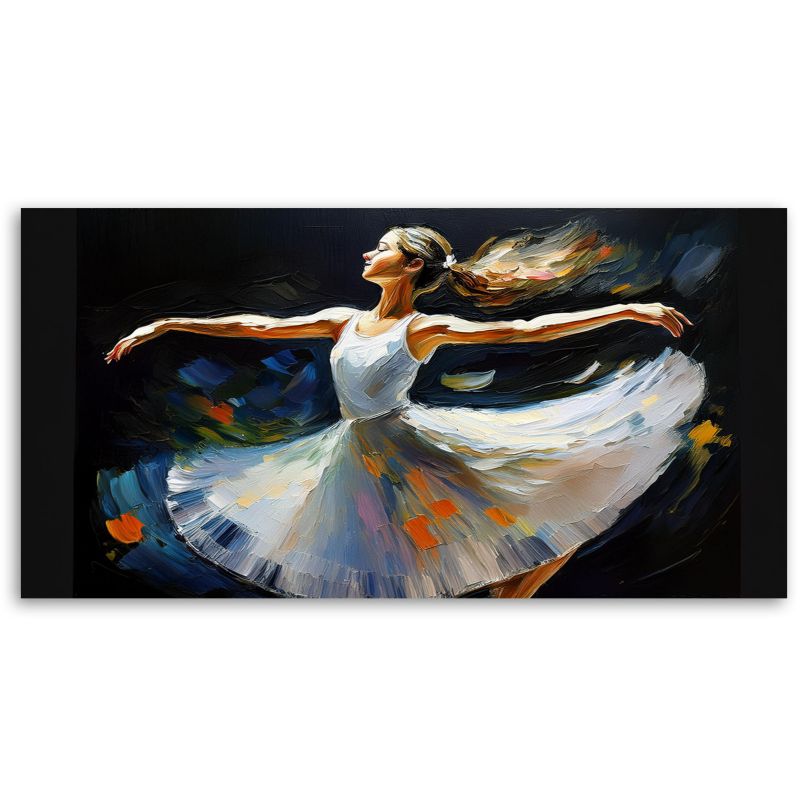 Obraz na płótnie Feeby 80x40cm Baletnica Kobieta Taniec 1 szt.