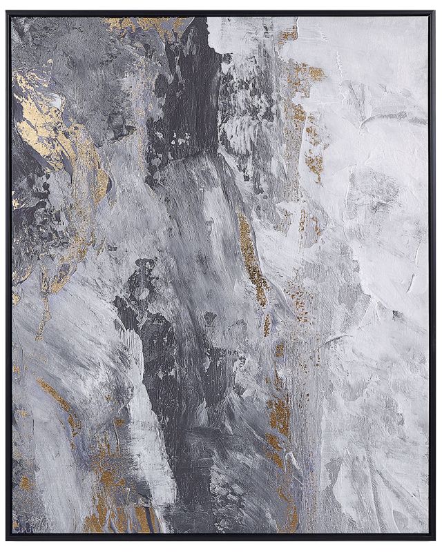 Obraz na płótnie Jesi Prostokątny 83 x 103 cm Abstrakcyjny Szary 1 szt.