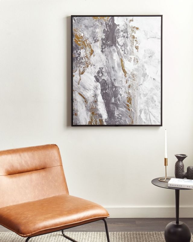 Obraz na płótnie Jesi Prostokątny 83 x 103 cm Abstrakcyjny Szary 1 szt.