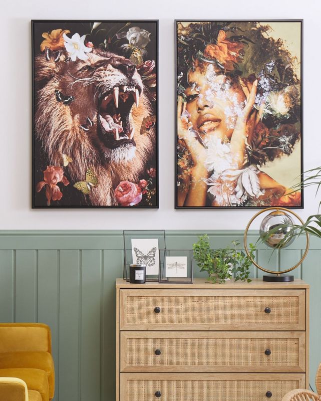 Obraz na płótnie Marradi Prostokątny 63 x 99 cm Zwierzęcy Kolorowy 1 szt.