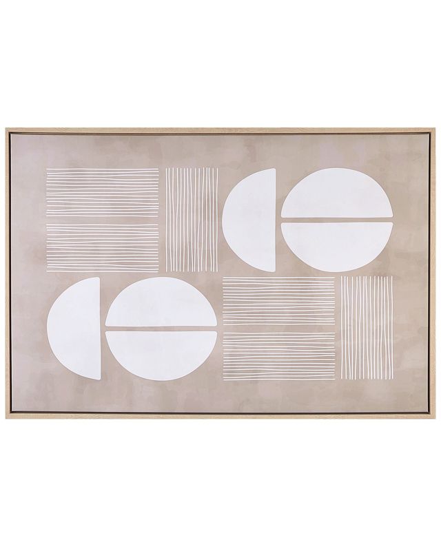 Obraz na płótnie Racale Prostokątny 63 x 93 cm Abstrakcyjny Beżowy 1 szt.