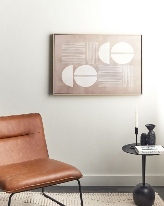 Obraz na płótnie Racale Prostokątny 63 x 93 cm Abstrakcyjny Beżowy 1 szt.