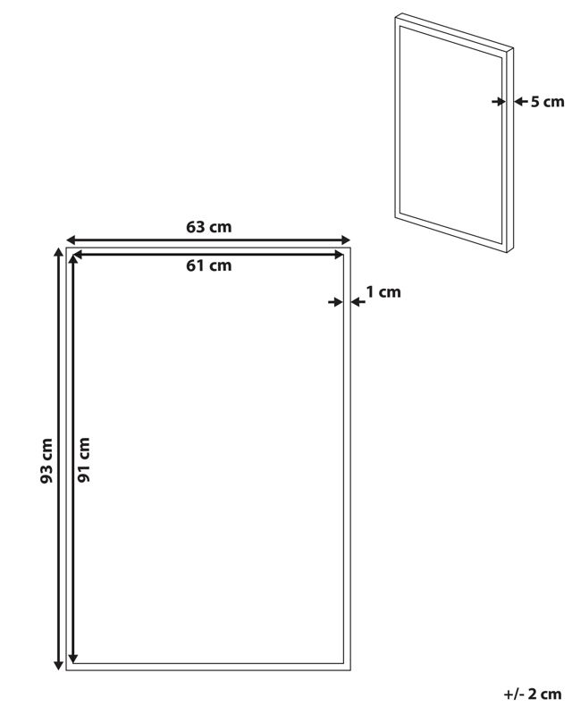 Obraz na płótnie Statte Prostokątny 63 x 93 cm Abstrakcyjny Czarny 1 szt.