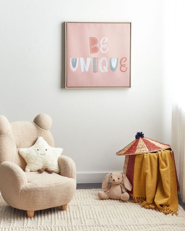 Obraz na płótnie Taurisano Kwadratowy 63 x 63 cm Dziecięcy Różowy 1 szt.