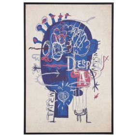 Obraz na płótnie Treppio Prostokątny 63 x 99 cm Abstrakcyjny Niebieski 1 szt.