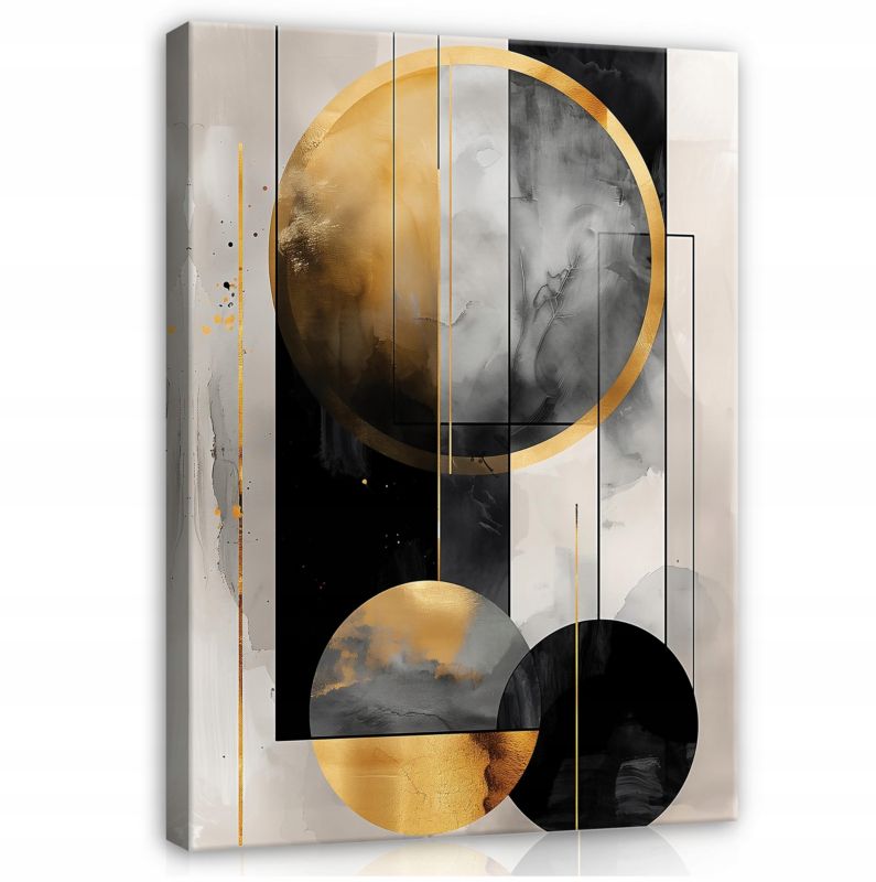 Obraz Na Płótnie WALLARENA 100x70 cm Do Sypialni Salonu Abstrakcja Art Deco 1 szt.