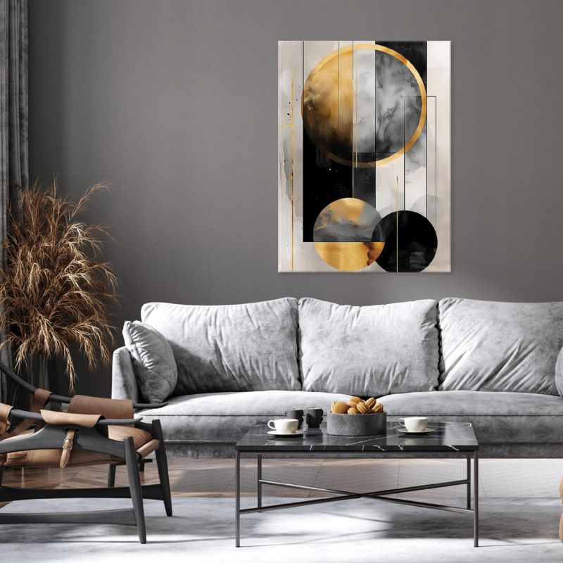 Obraz Na Płótnie WALLARENA 100x70 cm Do Sypialni Salonu Abstrakcja Art Deco 1 szt.