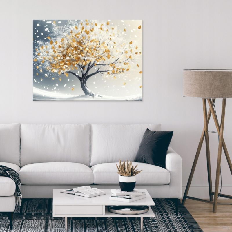 Obraz Na Płótnie WALLARENA 100x70 cm Do Sypialni Salonu Abstrakcja Drzewo 1 szt.