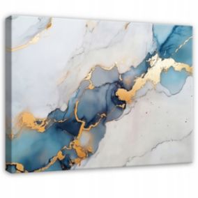 Obraz Na Płótnie WALLARENA 120x80 cm Dekoracja Ścienna Do Sypialni Salonu Kuchni Abstrakcja Marmur 1 szt.