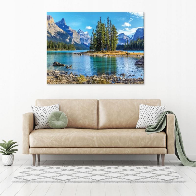 Obraz Na Płótnie WALLARENA 120x80 cm Do Salonu Sypialni Kuchni Góry Natura Jezioro 1 szt.