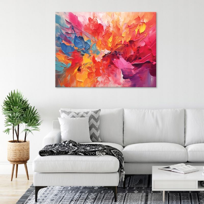 Obraz Na Płótnie WALLARENA 120x80 cm Do Sypialni Salonu Abstrakcja Kolorowy 1 szt.