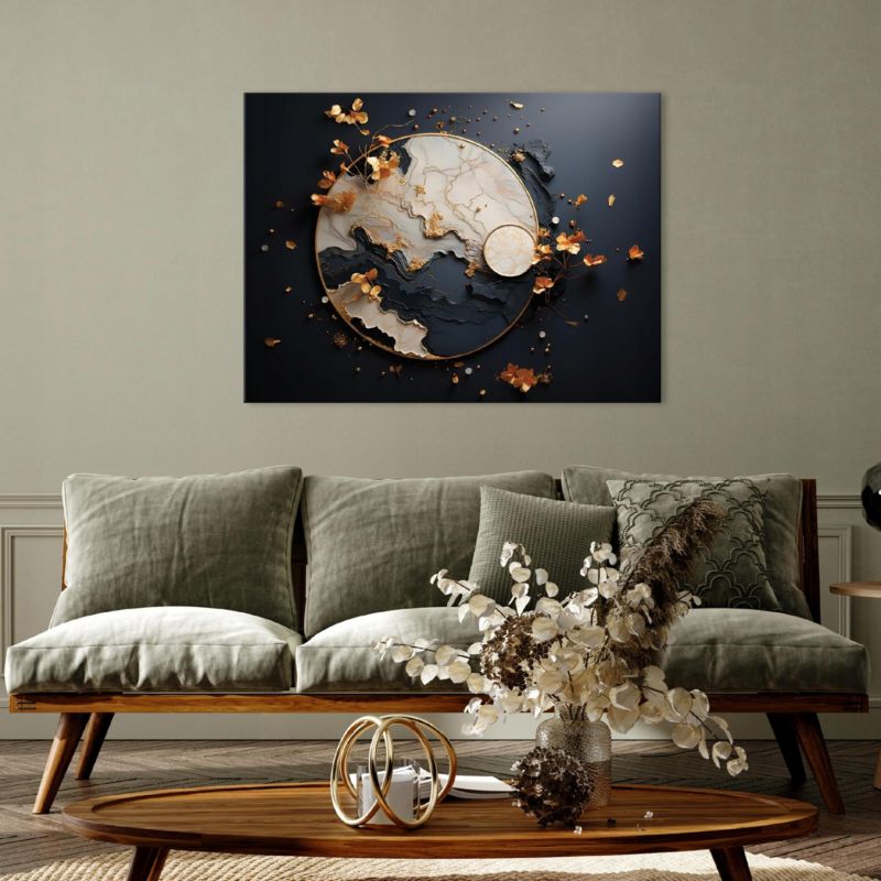Obraz Na Płótnie WALLARENA 120x80 cm Do Sypialni Salonu Abstrakcja Marmur 1 szt.