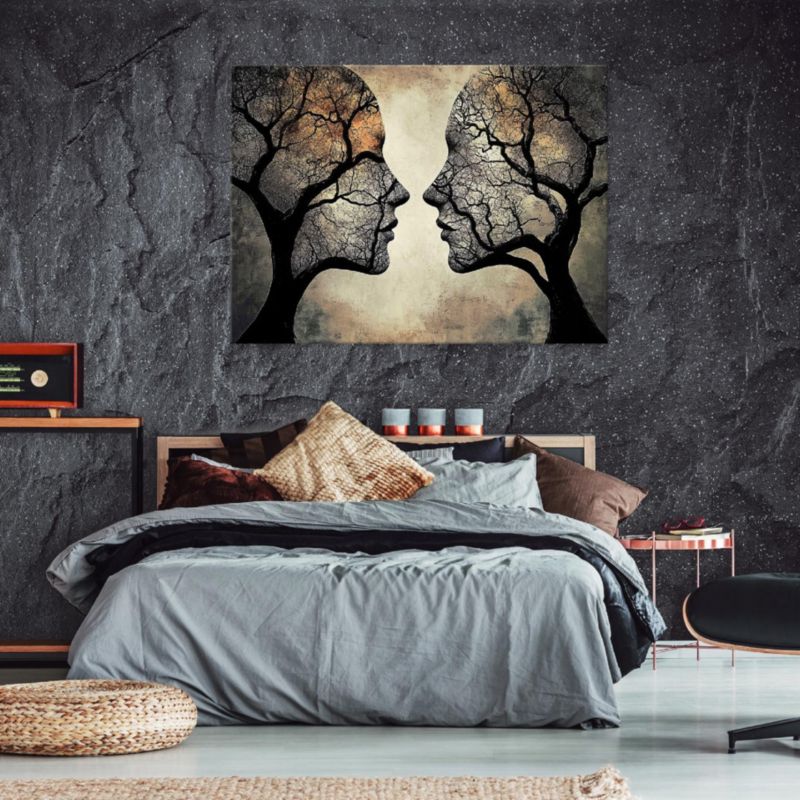 Obraz Na Płótnie WALLARENA 120x80 cm Do Sypialni Salonu Kobieta Abstrakcja 1 szt.