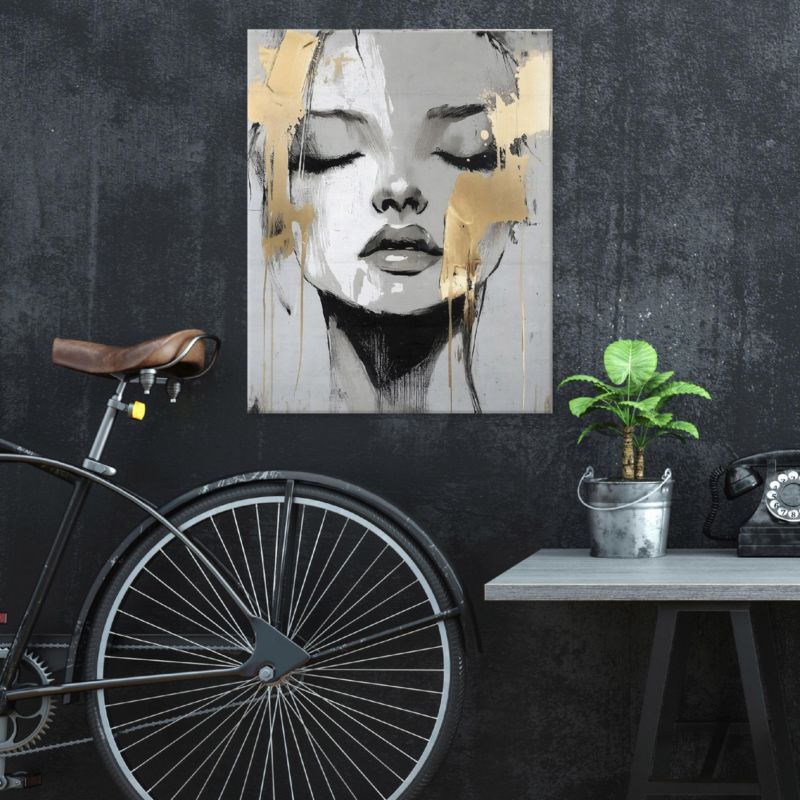 Obraz Na Płótnie WALLARENA 120x80 cm Do Sypialni Salonu Kuchni Abstrakcja Kobieta 1 szt.