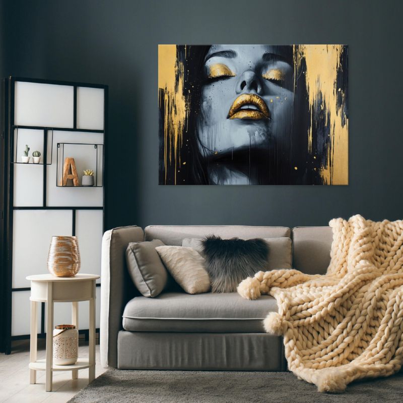 Obraz Na Płótnie WALLARENA 120x80 cm Do Sypialni Salonu Kuchni Abstrakcja Kobieta 1 szt.