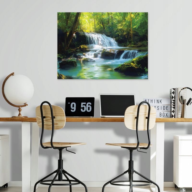 Obraz Na Płótnie WALLARENA 120x80 cm Do Sypialni Salonu Kuchni Wodospad Natura 1 szt.