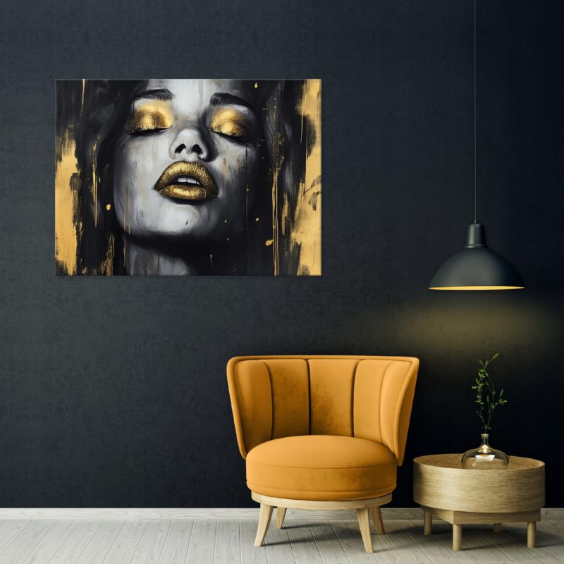 Obraz Na Płótnie WALLARENA 60x40 cm Do Sypialni Salonu Kuchni Kobieta Abstrakcja 1 szt.
