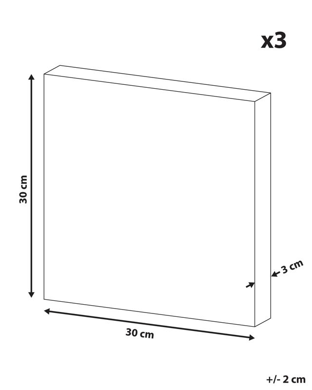 Obraz na płótnie Zestaw 3 Bingui Motyw dziecięcy 30 x 30 cm Kolorowy 1 kpl