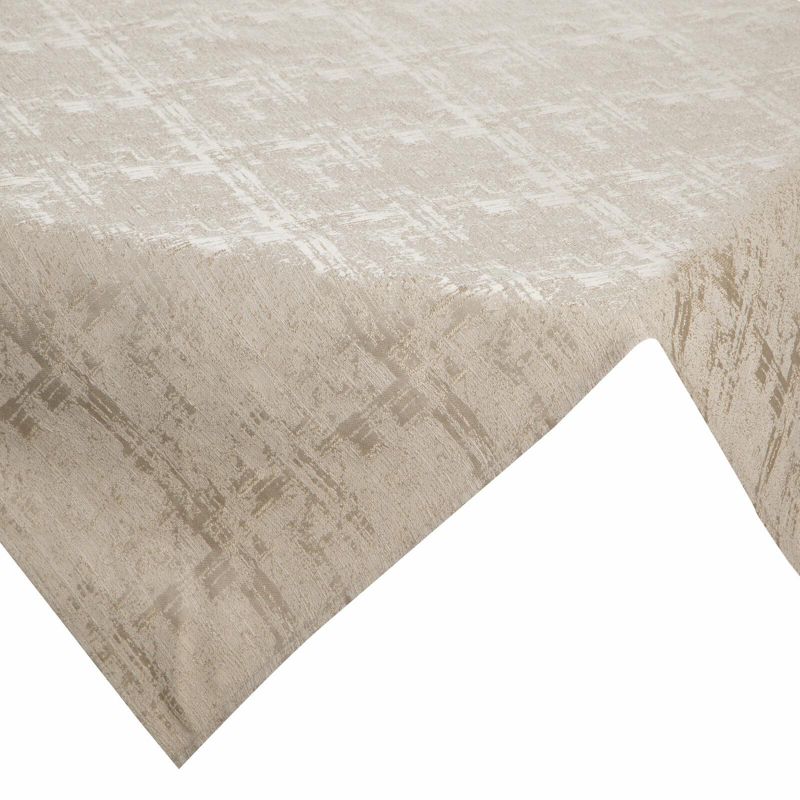 Obrus COLETTE Eurofirany 85 x 85 cm złoty z mieszanki włókien zdobiony przecieranym wzorem 1szt.