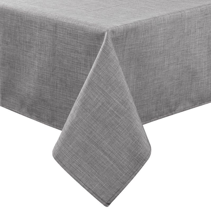 Obrus Eurofirany 140 x 220 cm srebrny Kate 1 szt.