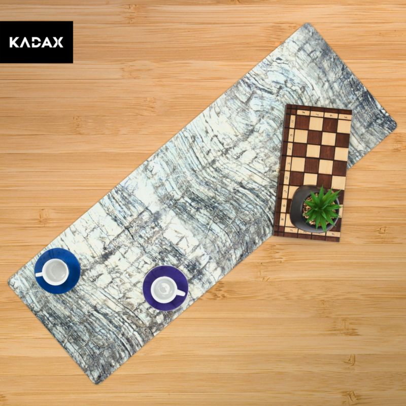 Obrus KADAX Plamoodporny Bieżnik Na Stół Filc 95x33 cm Szary 1 szt.