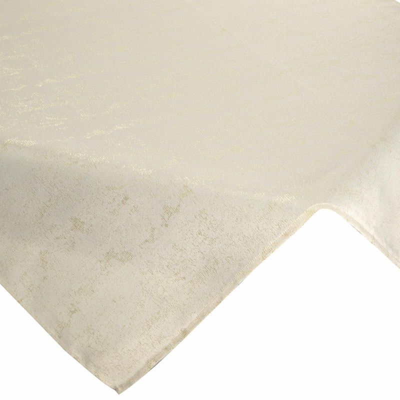 Obrus SPARKLE Eurofirany 85x85 cm kremowy przeszywany złota nicią 1 szt.