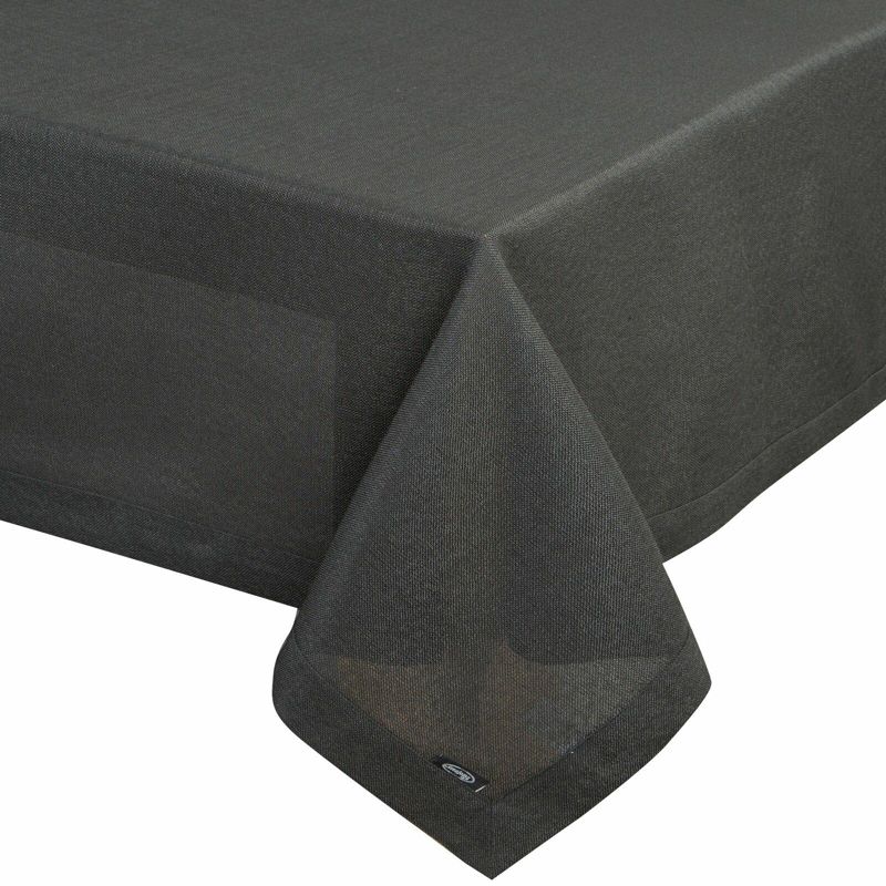 Obrus STELLA 2 Eurofirany 145 x 350 cm czarny o strukturze płótna 1szt.