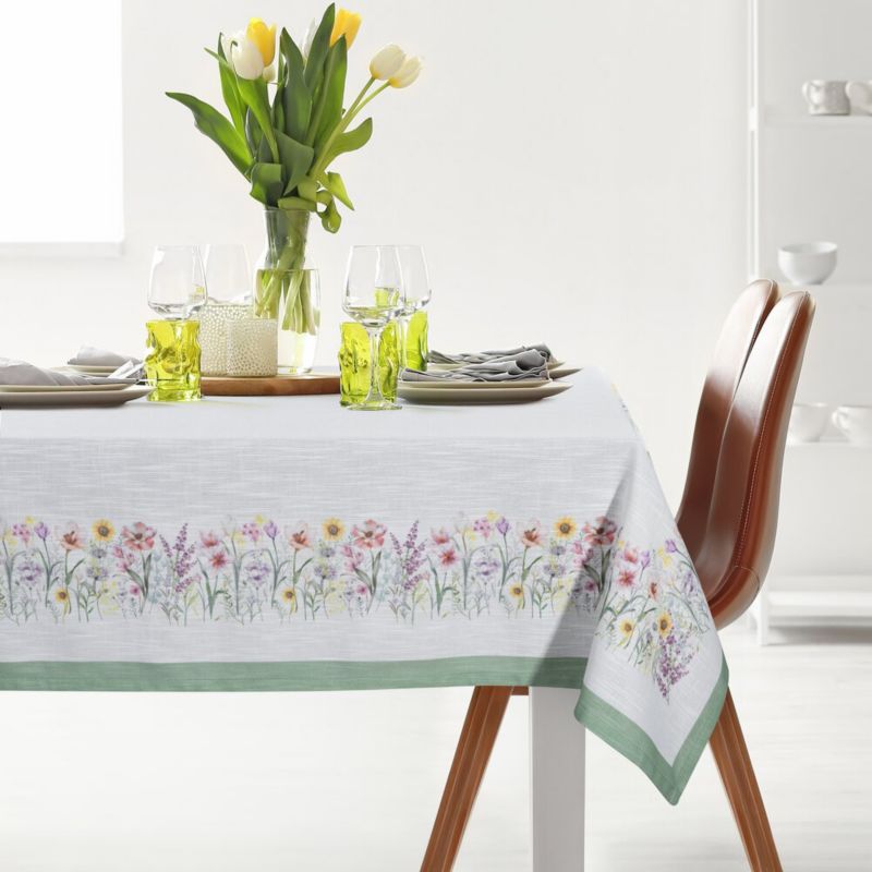 Obrus SUMMER9 Eurofirany 140 x 220 cm z kolorowym motywem kwiatowym 1szt.
