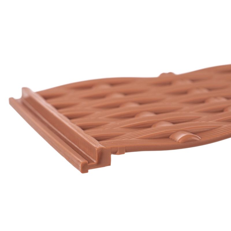 Obrzeże ogrodowe KADAX Garden Border, imitujące rattan, terakota, 5 szt.