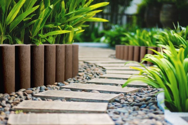 Obrzeże Palisada 25,5cm 2,3m, Cellfast Brąz STANDARD, 1 szt.