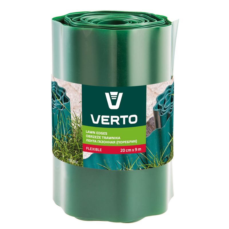 Obrzeże trawnika VERTO 20 cm x 9 m, zielone 1 szt