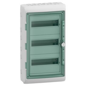Obudowa natynkowa Schneider Mureva IP65 MRV-3-12-NT-T drzwi transparentne 3 rzędy 12 modułów/rząd  1 szt.